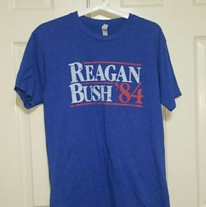 "Reagon Bush '84" t-shirt blue large
